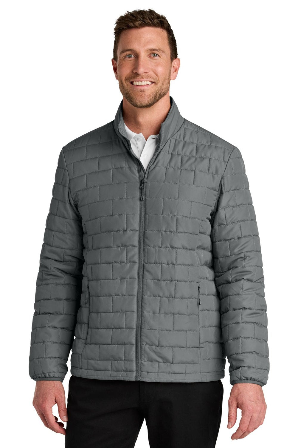 Port Authority Men's C-FREE Brick Pattern Jacket J854 Mens Apparel Jackets & Vests