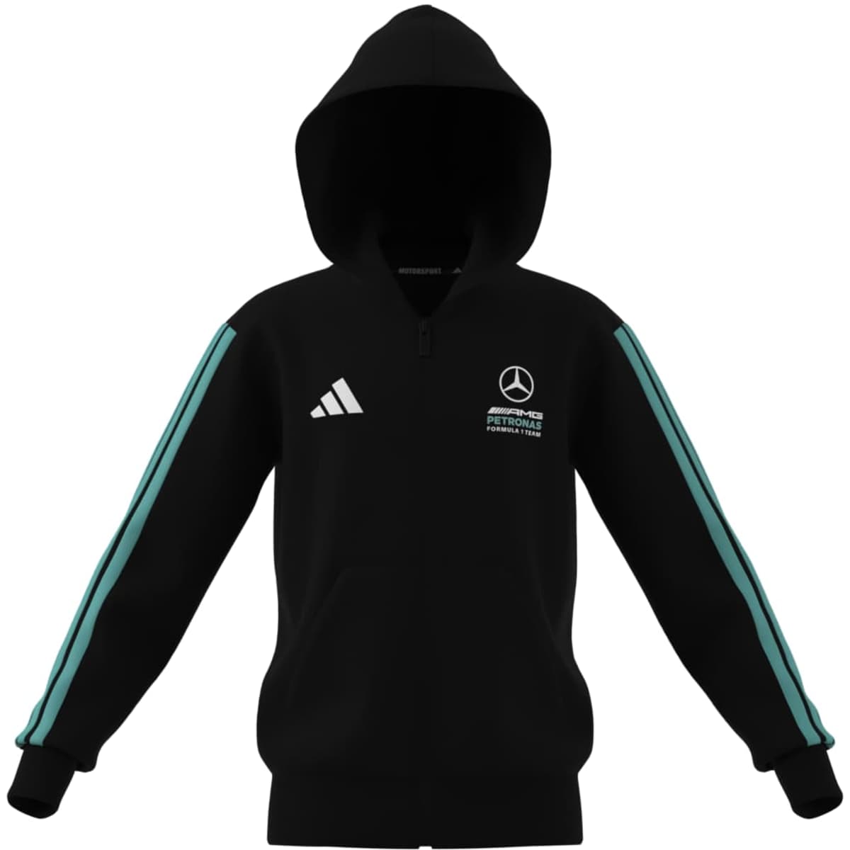 adidas Youth Mercedes - Amg Petronas Formula 1 Team Dna Full Zip Hoody-6