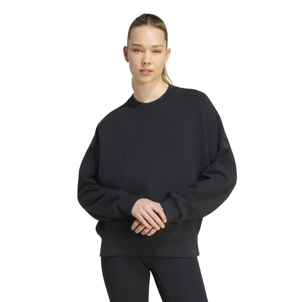 adidas Women's Soft Lux Loose Sweatshirt-1