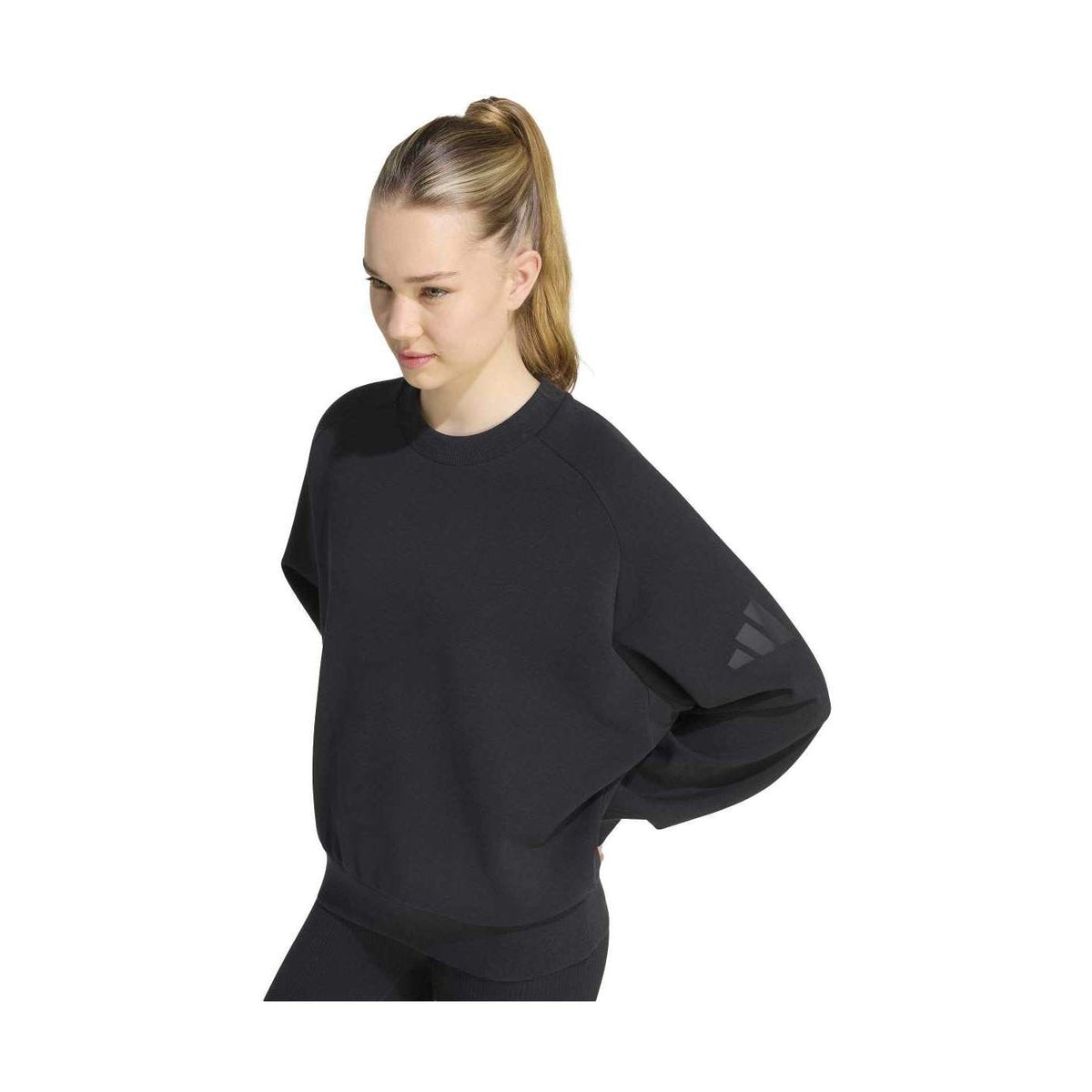 adidas Women's Soft Lux Loose Sweatshirt-4