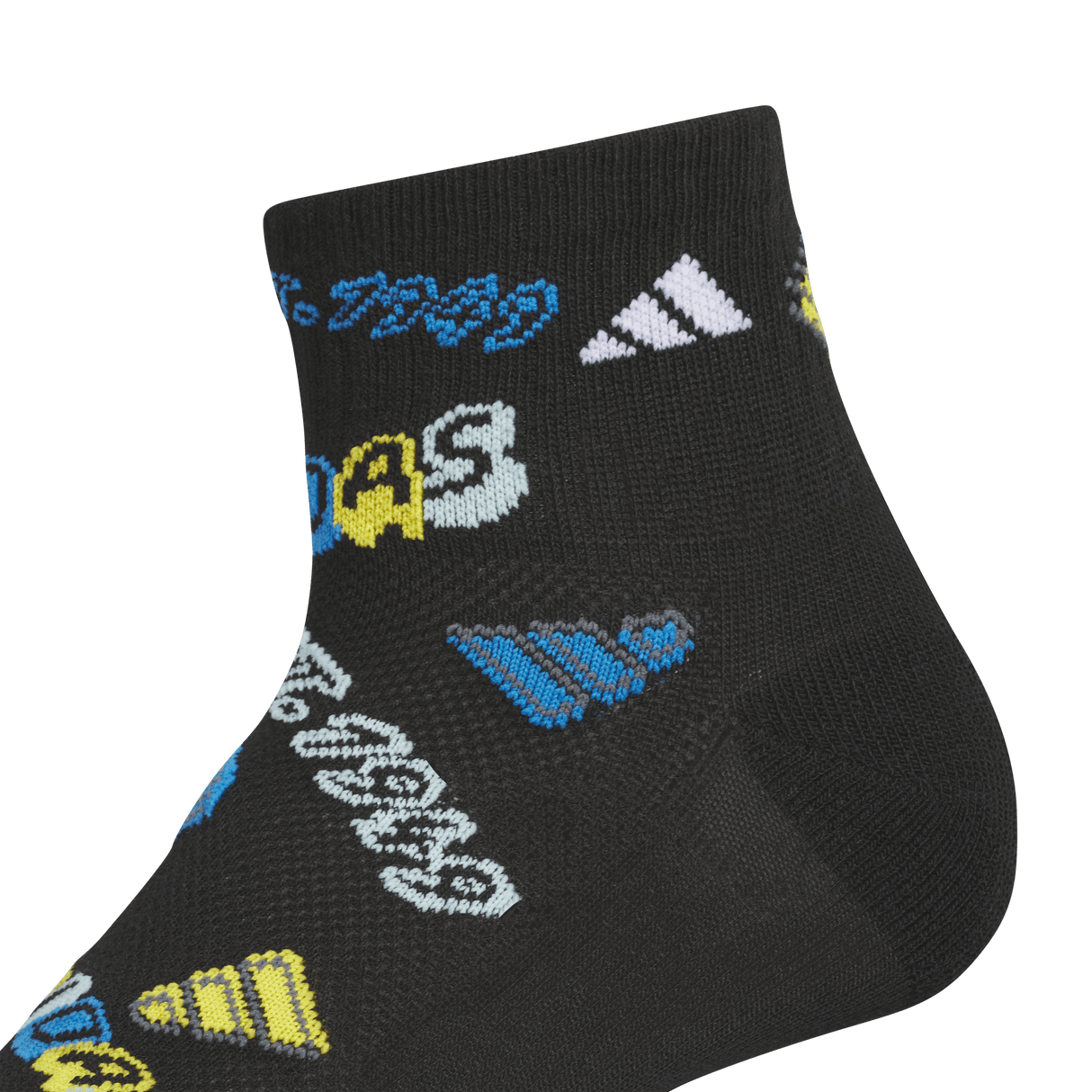 adidas Youth Cushioned Graphic 2.0 6-Pack Quarter Sock-2