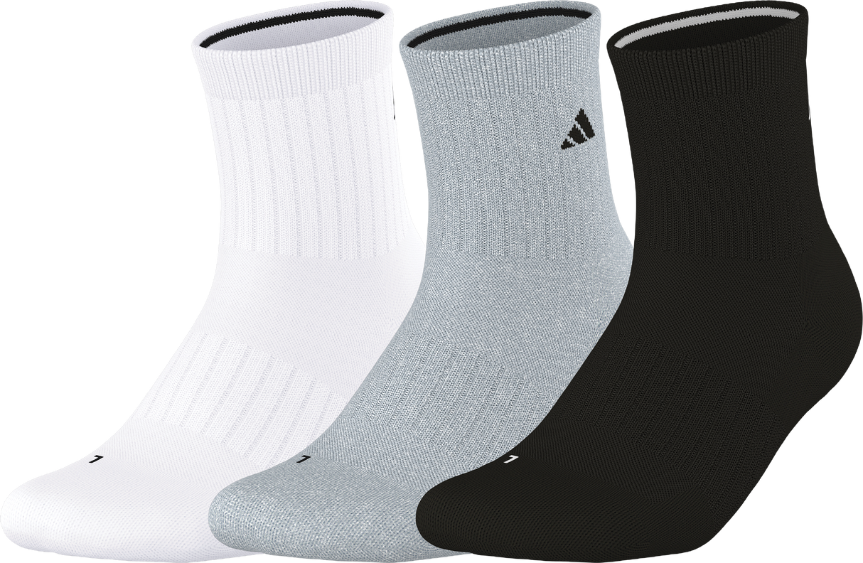 adidas Men's Cushioned Sport 5.0 3-Pack High Quarter Sock-1