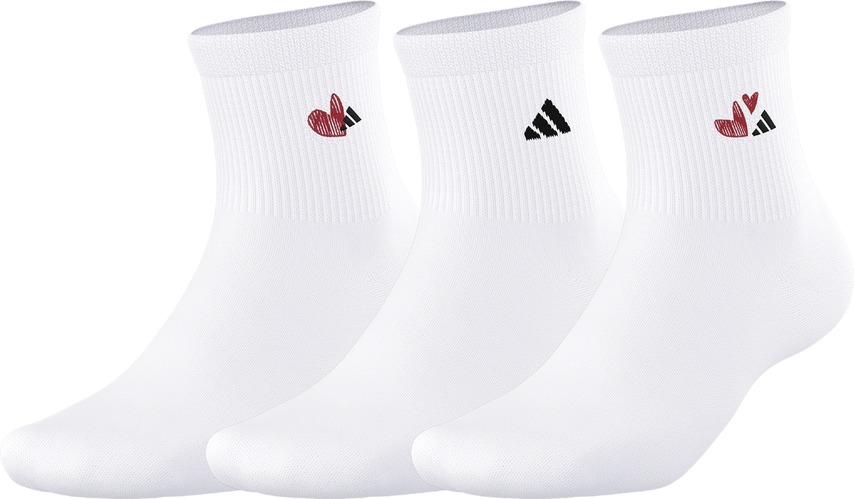adidas Women's With Love 3-Pack Quarter Sock-1