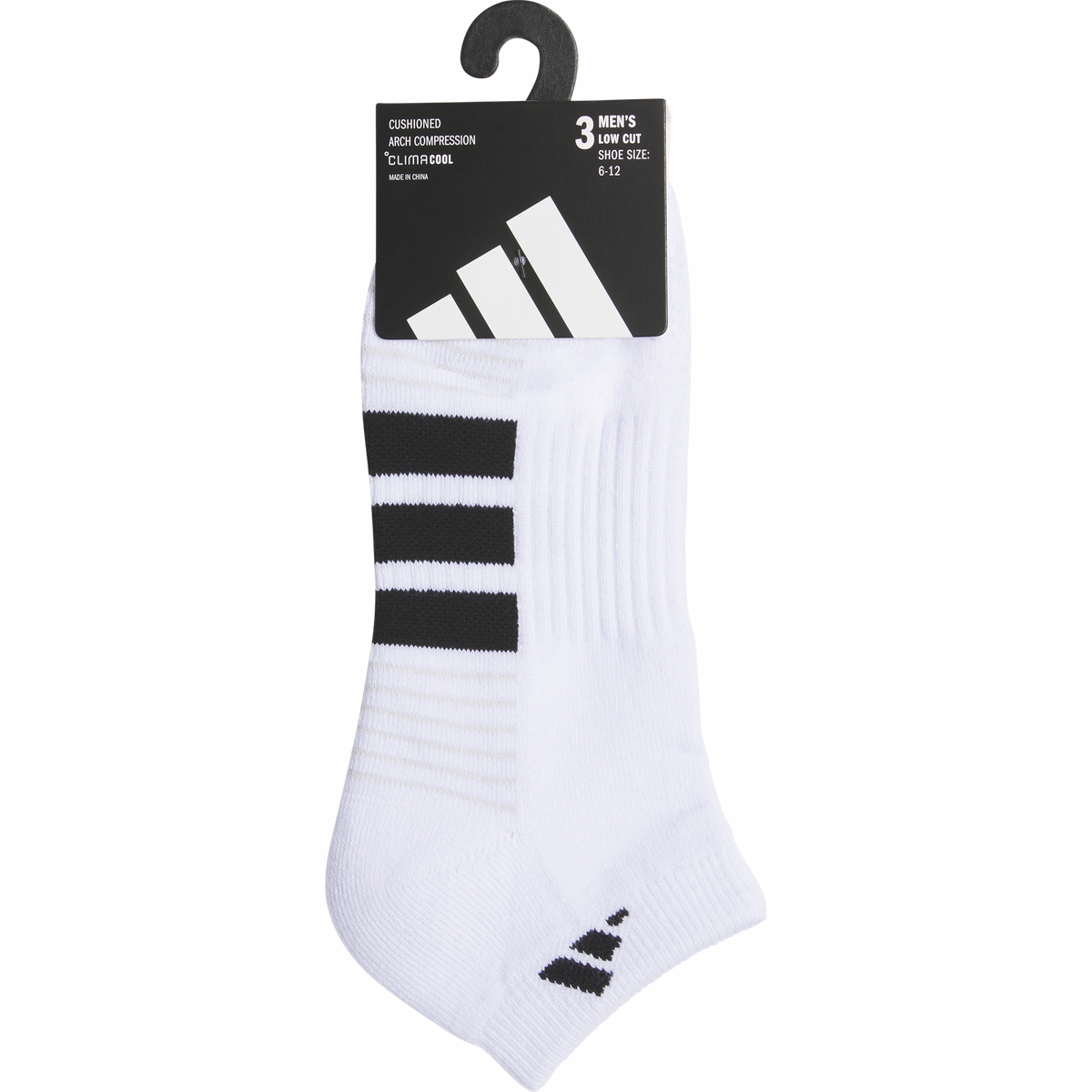 adidas Men's Cushioned 4.0 3-Pack Low Cut Sock-6