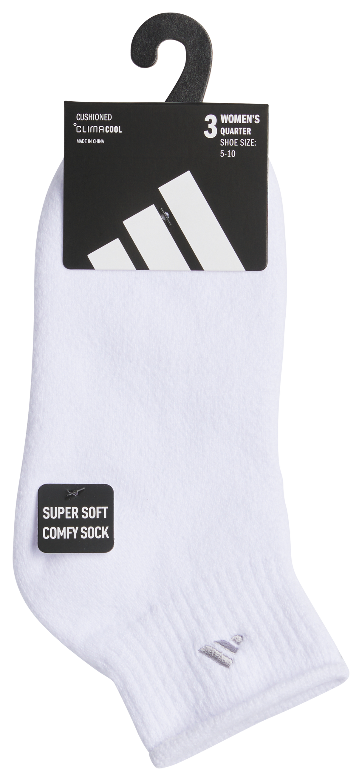 adidas Women's Cushioned Comfort 3.0 3-Pack Quarter Sock-10