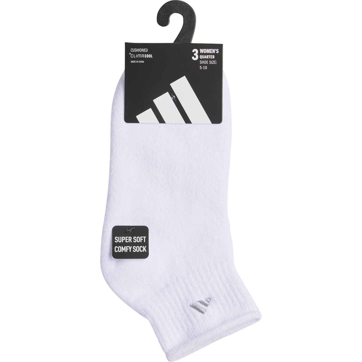 adidas Women's Cushioned Comfort 3.0 3-Pack Quarter Sock-10