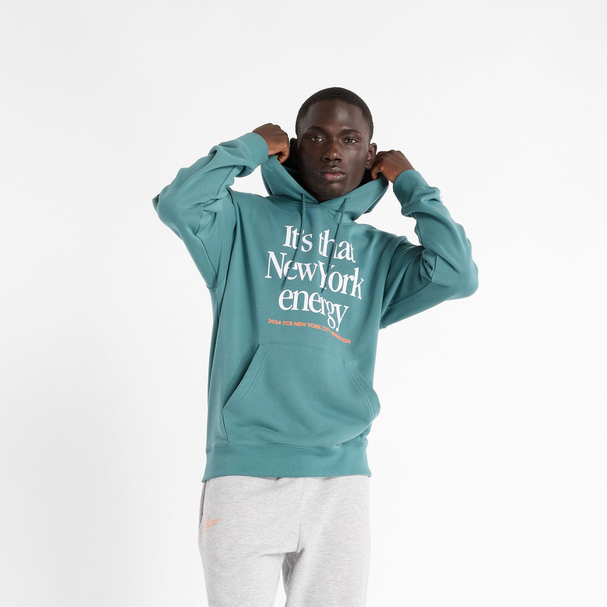 New Balance Men's NYC Marathon French Terry Graphic Hoodie-2