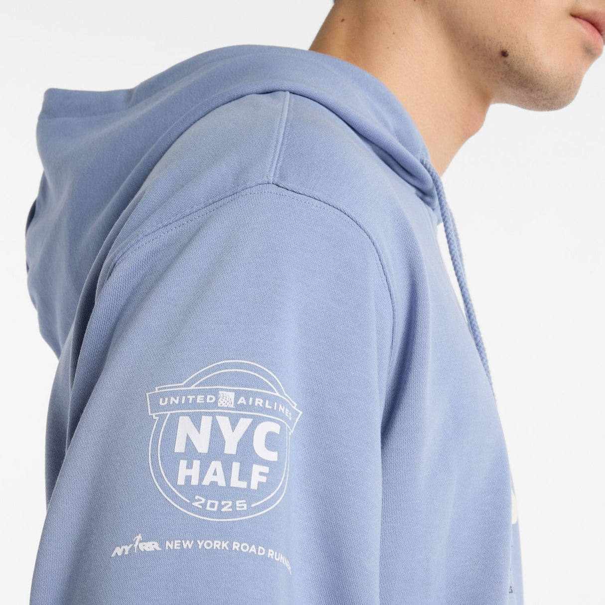 New Balance Men's United Airlines NYC Half French Terry Finisher Hoodie-7
