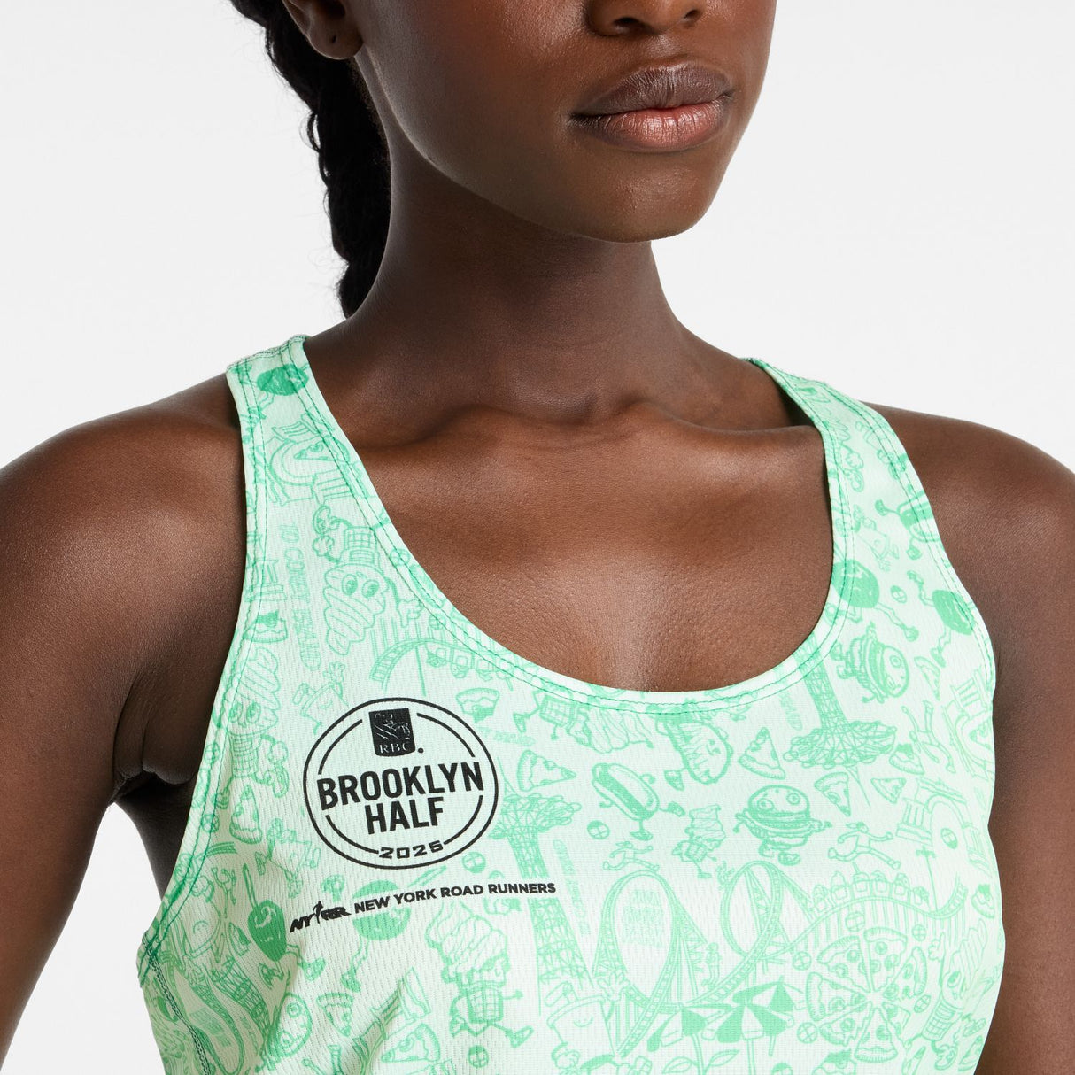 New Balance Women's RBC Brooklyn Half Printed Run Singlet-6