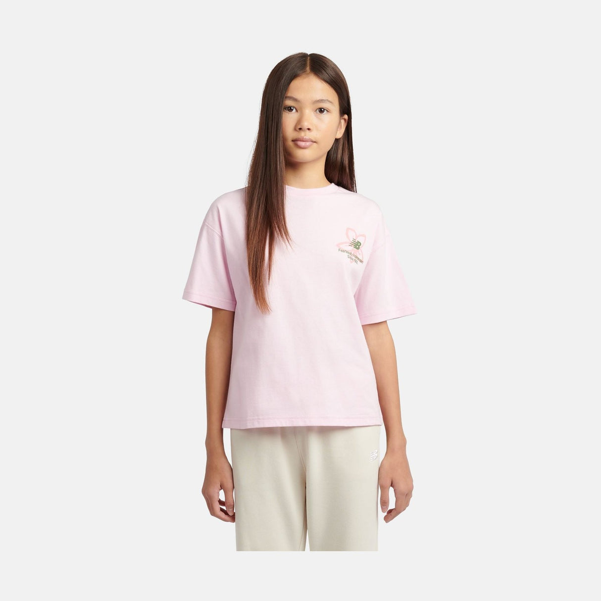 New Balance Girls' Boston Floral Graphic T-Shirt-2