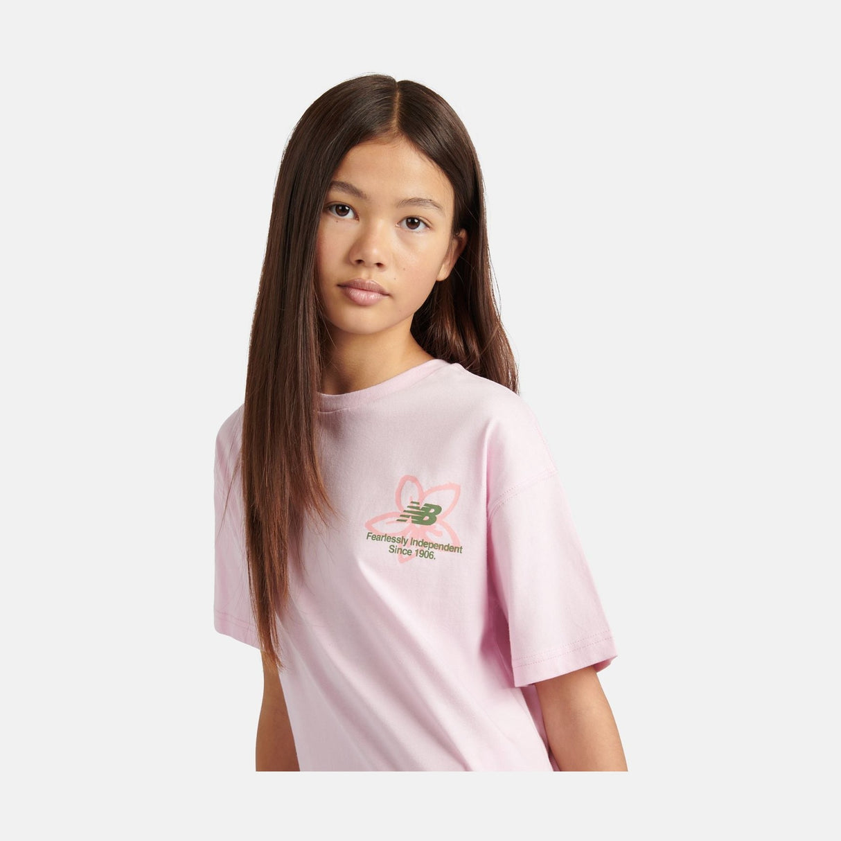 New Balance Girls' Boston Floral Graphic T-Shirt-6