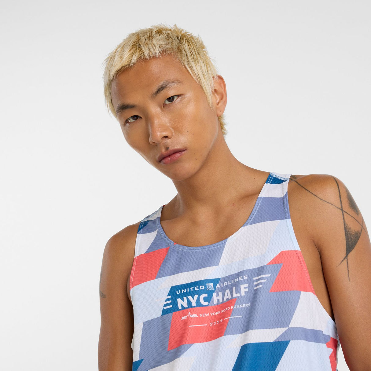 New Balance Men's United Airlines NYC Half Printed Run Singlet-6