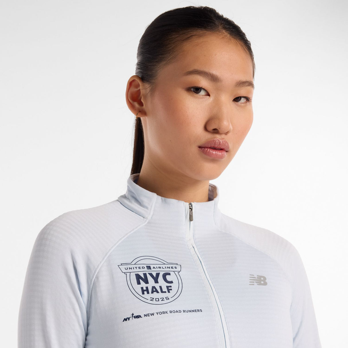 New Balance Women's United Airlines NYC Half Athletics Heat Grid Half Zip-6