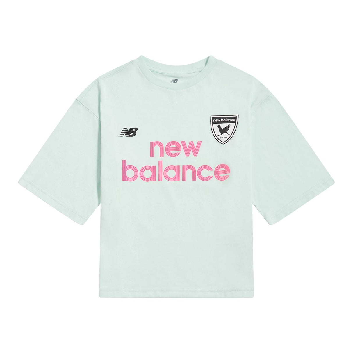 New Balance Girls' Football Badge Graphic T-Shirt-1