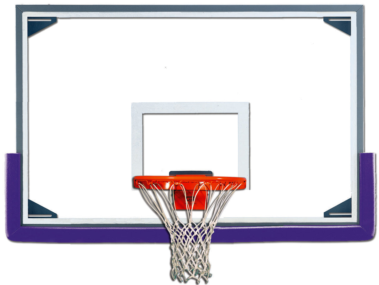 Gared 48” x 72” Tall Aluminum Framed Glass Backboard