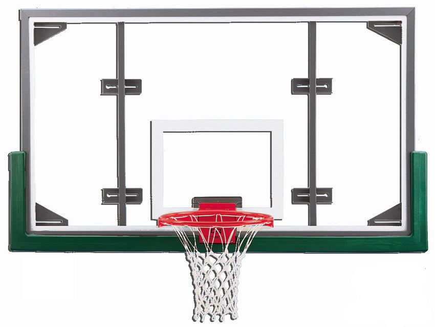 Gared 42” x 72” Conversion Steel Framed Glass Backboard