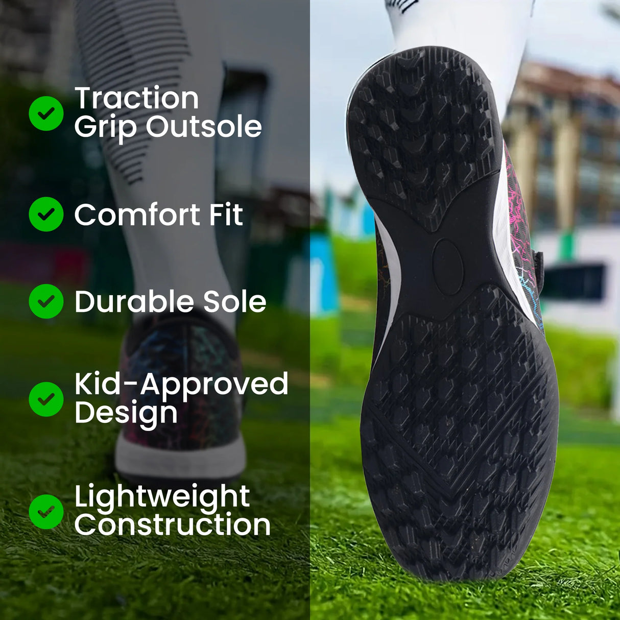 Vizari Junior Zodiac Velcro Turf Soccer Shoes-2