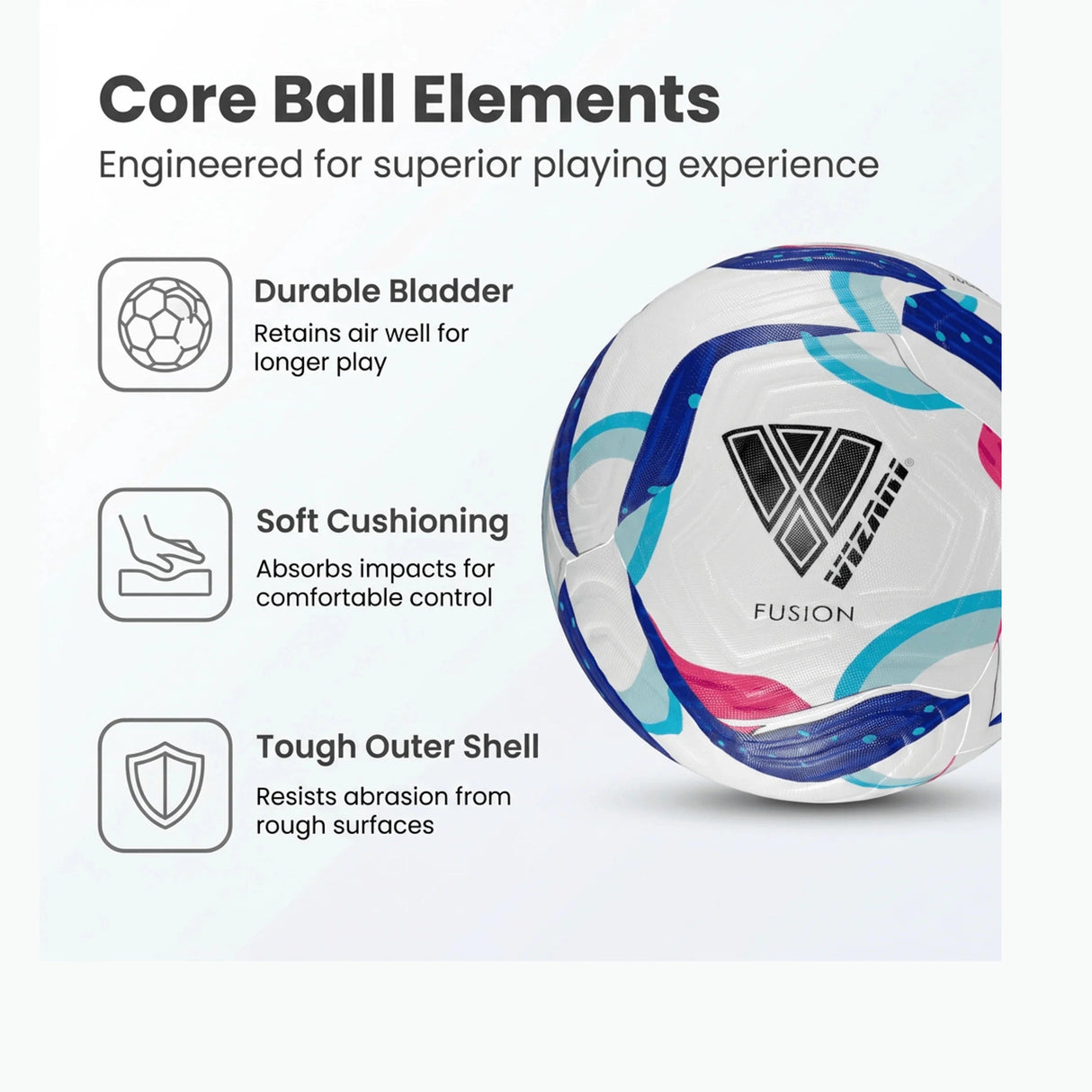 Vizari Fusion Match Soccer Ball-2