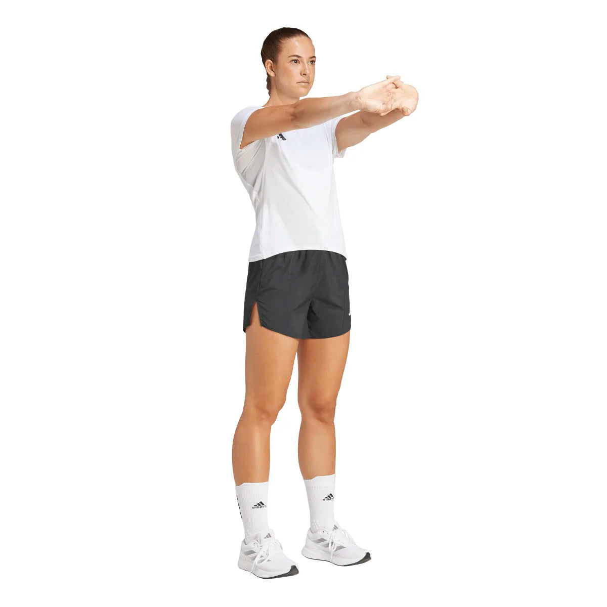 adidas Women's Adizero Essentials Running Shorts Womens Apparel Shorts