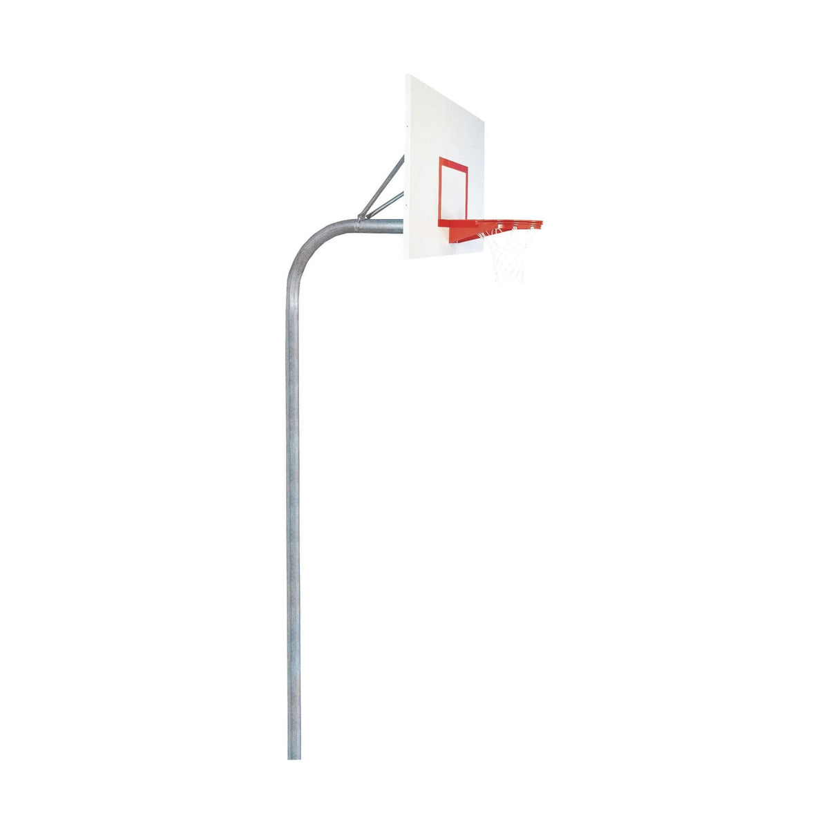 Bison 4-1/2" Heavy Duty Steel Rectangle Playground Basketball System