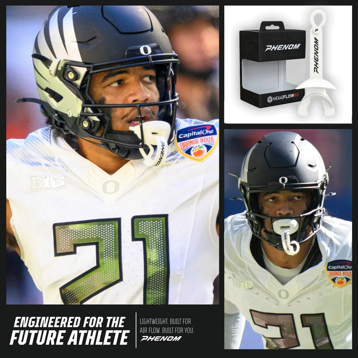 Phenom Elite Adult Hexa-Flow 4.0 Football Mouthguard-15