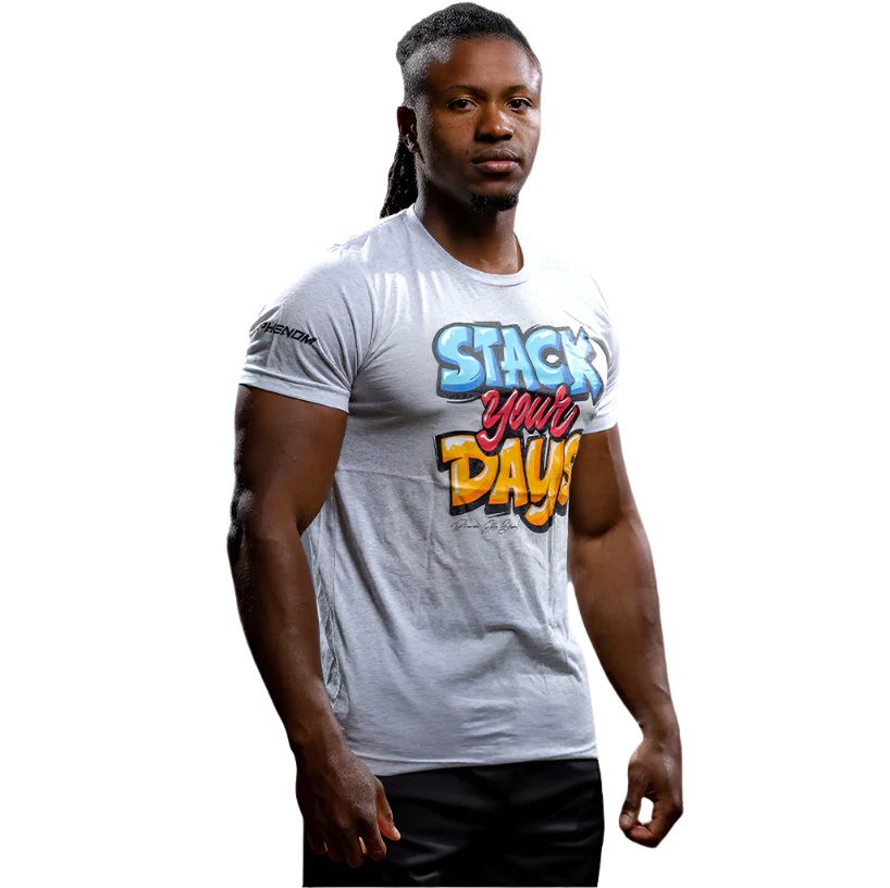 Phenom Elite Men's Stack Your Days Graffiti Graphic Tee-3