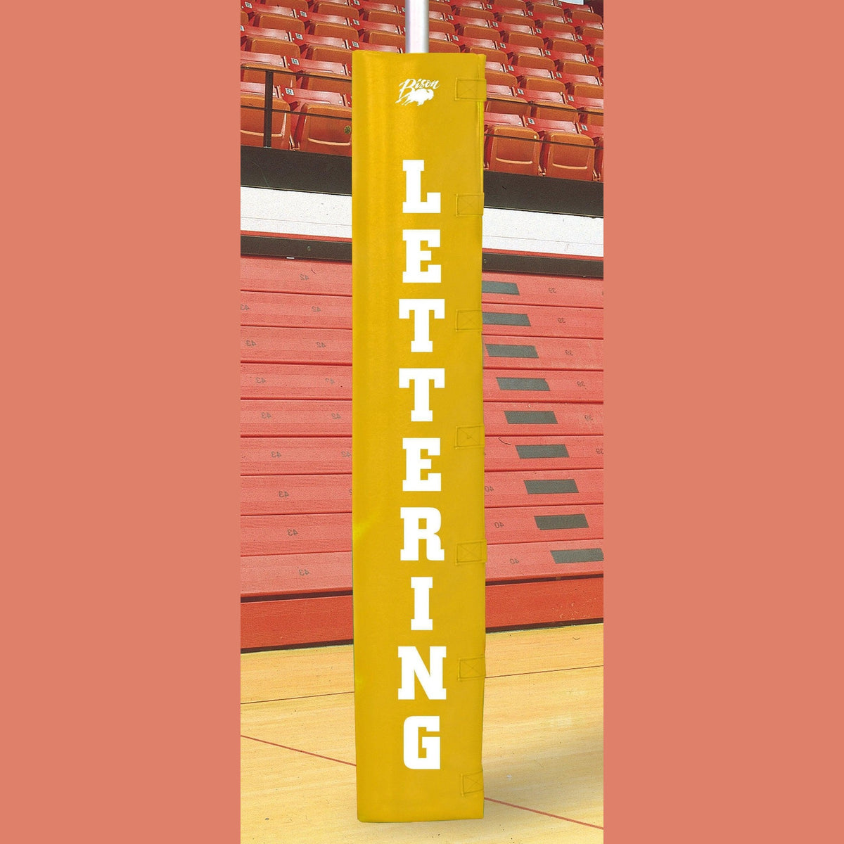 Bison Volleyball Post Padding with 4-Sided Lettering