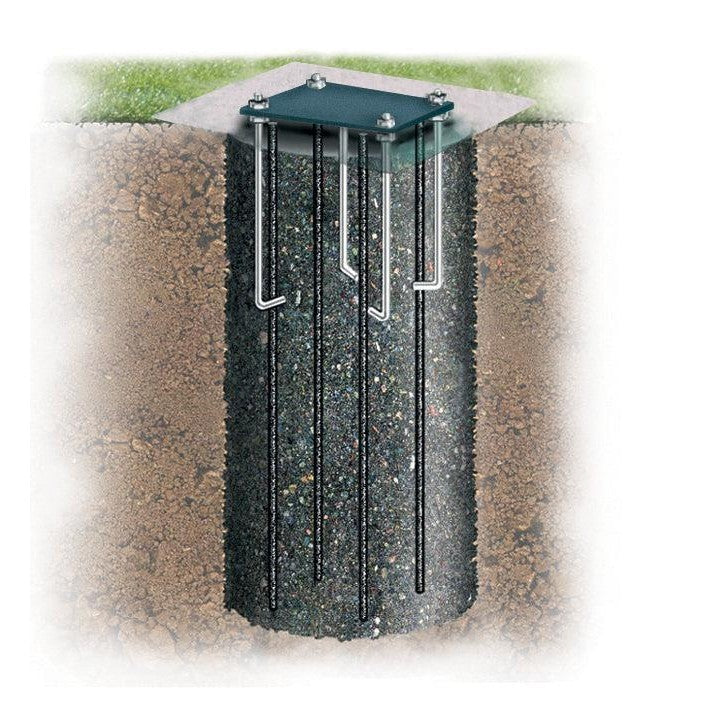 Bison Ground Anchor Kit for Residential Basketball Poles