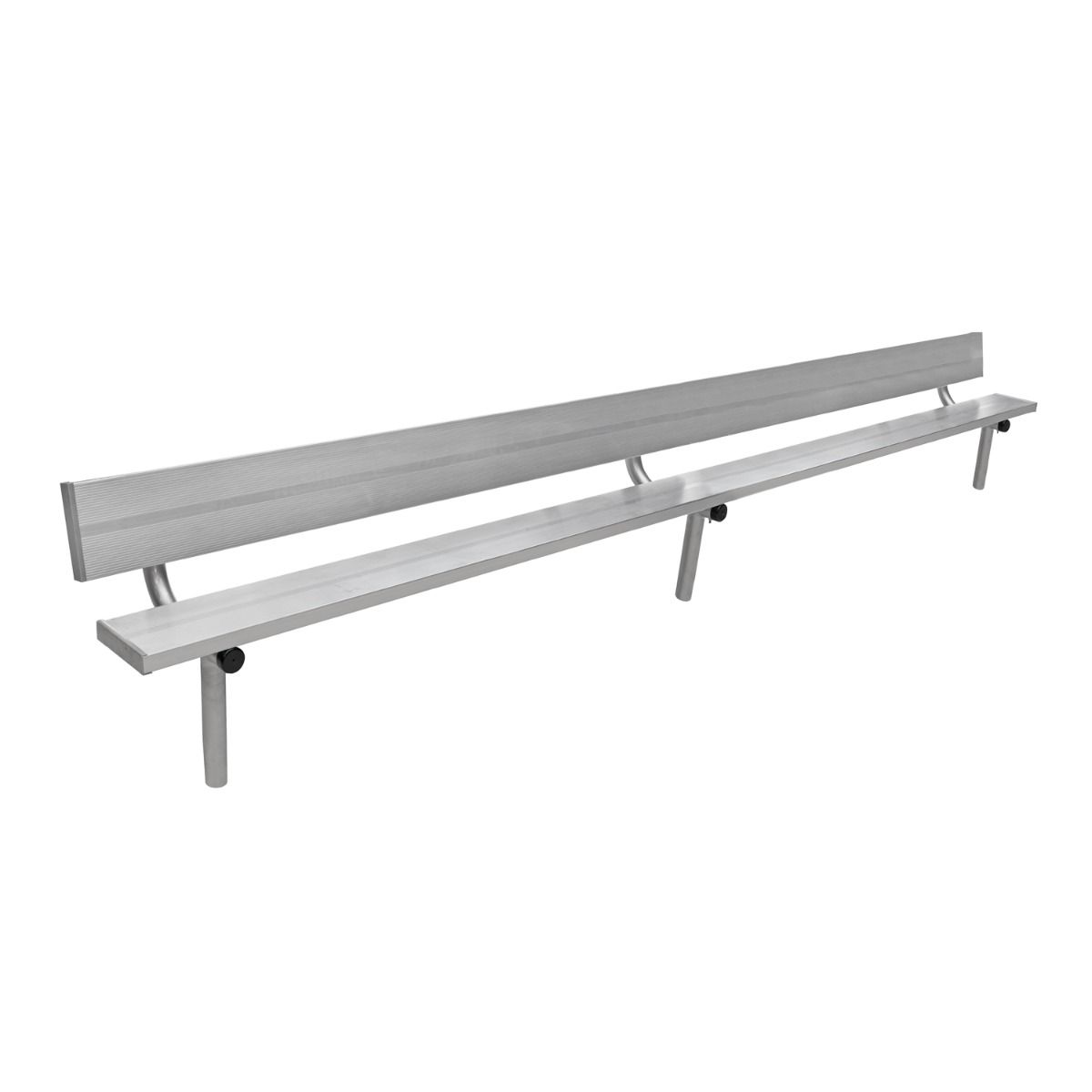 Gill Athletics Stationary Aluminum Bench With Back-2