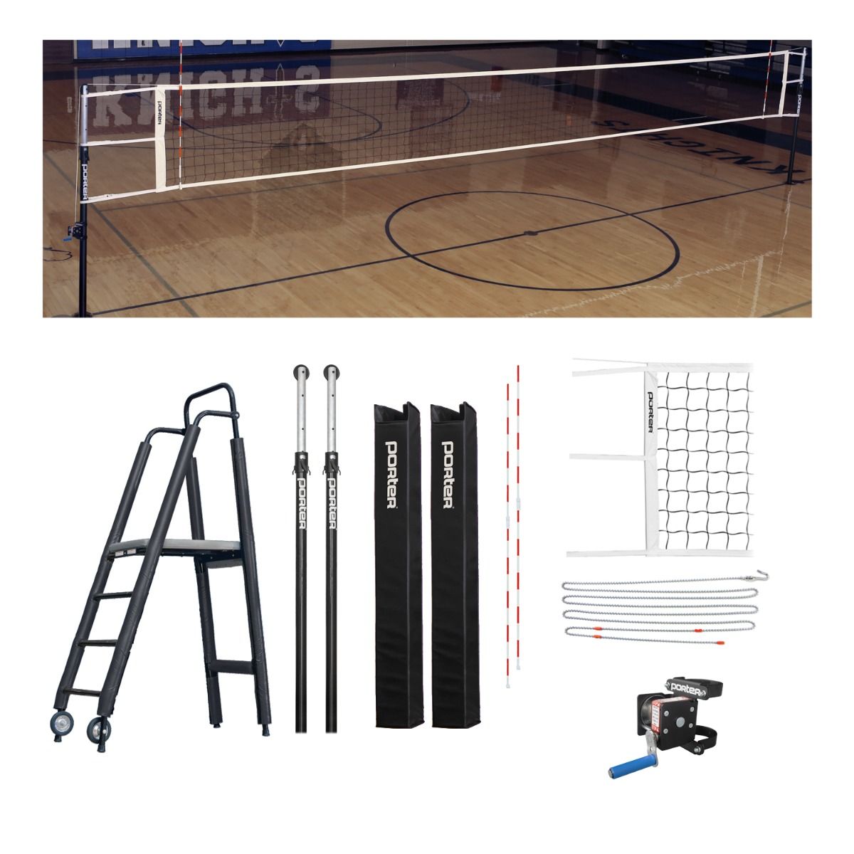 Porter Volleyball Powr Hybrid Vb Competition Plus Package-1