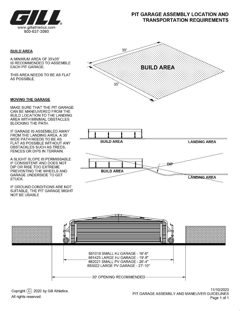Gill Athletics Track & Field Pit Garages-2