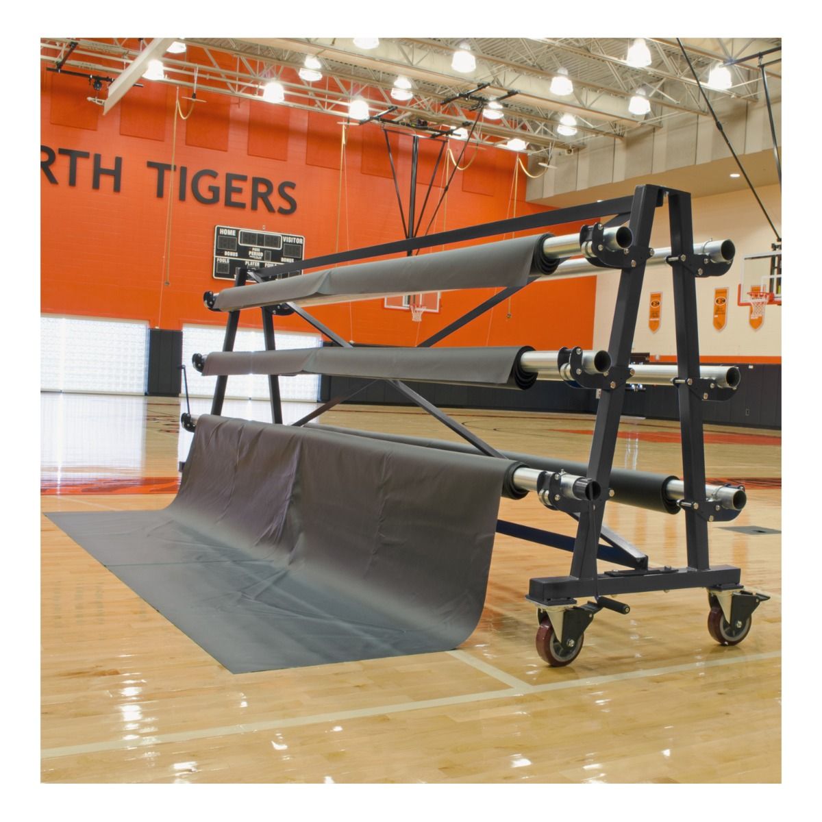 Porter Basketball Floor Cover Transport/Storage Cart-1