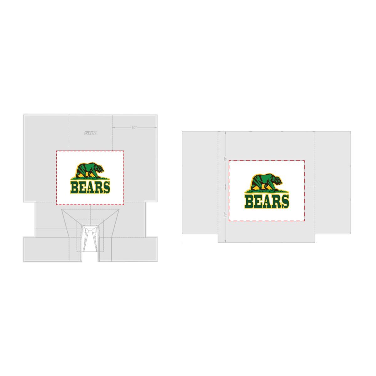 Gill Athletics Track & Field Standard Size Custom Graphic; Landing System Weather Cover-2