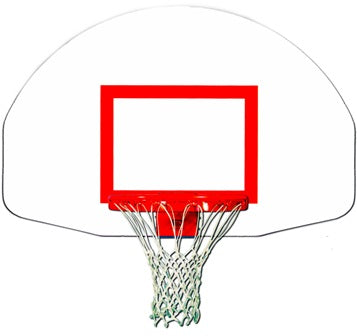 Trigon Sports Basketball Fan-Shape Backboard