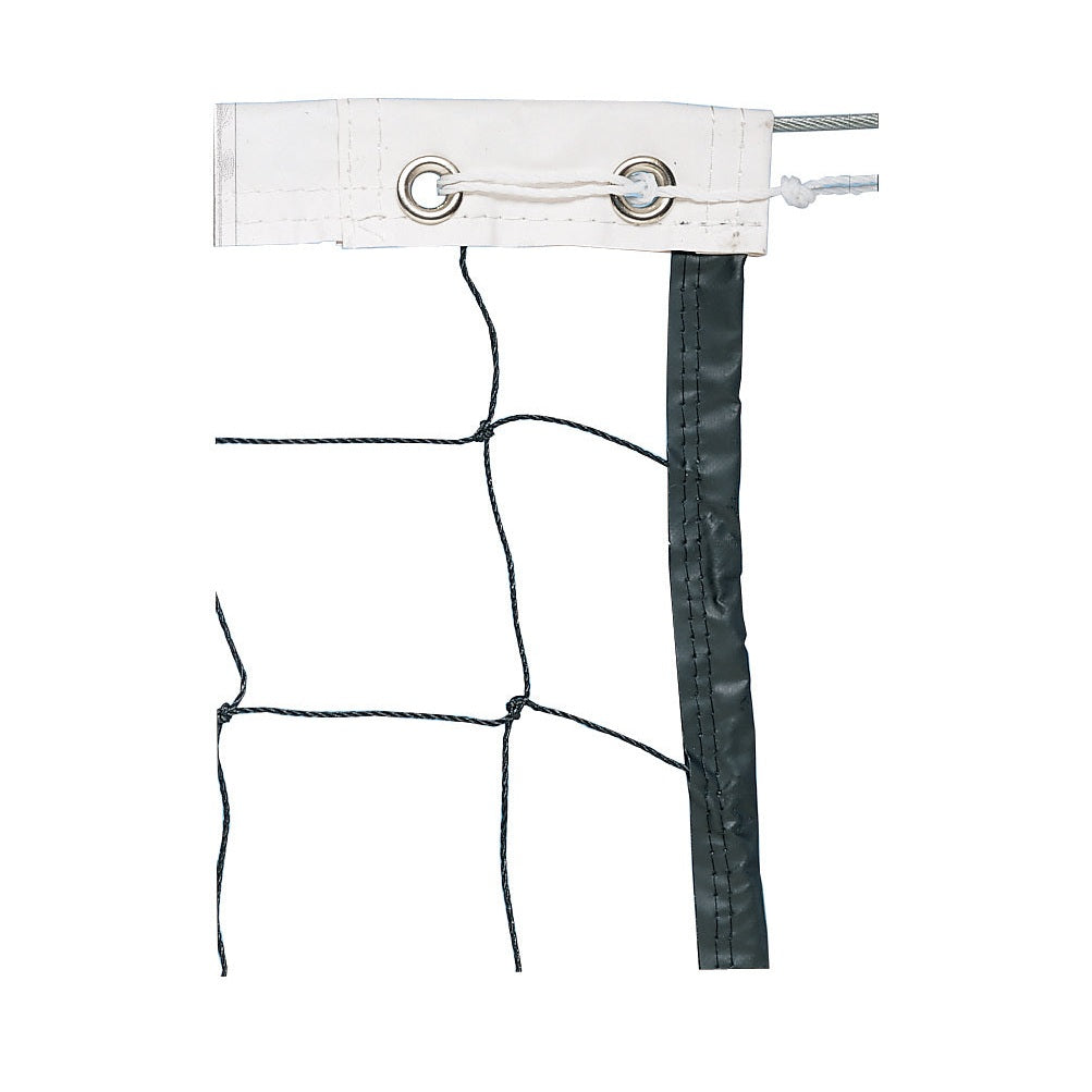 Trigon Sports Volleyball Vinyl Net with Steel Cable Top & Nylon Roped Bottom