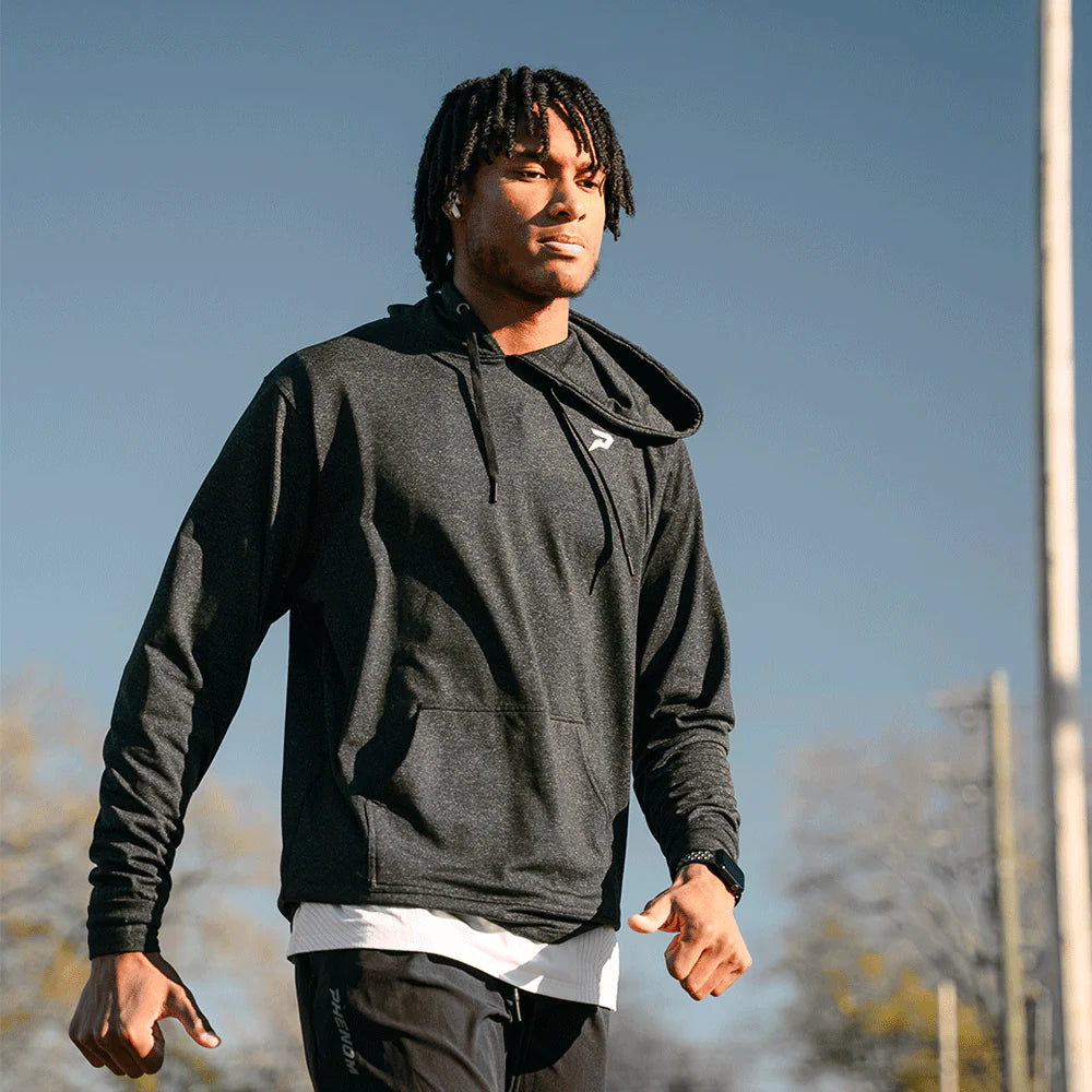 Phenom Elite Men's Nano Fleece Short Sleeve Performance Hoodie-7