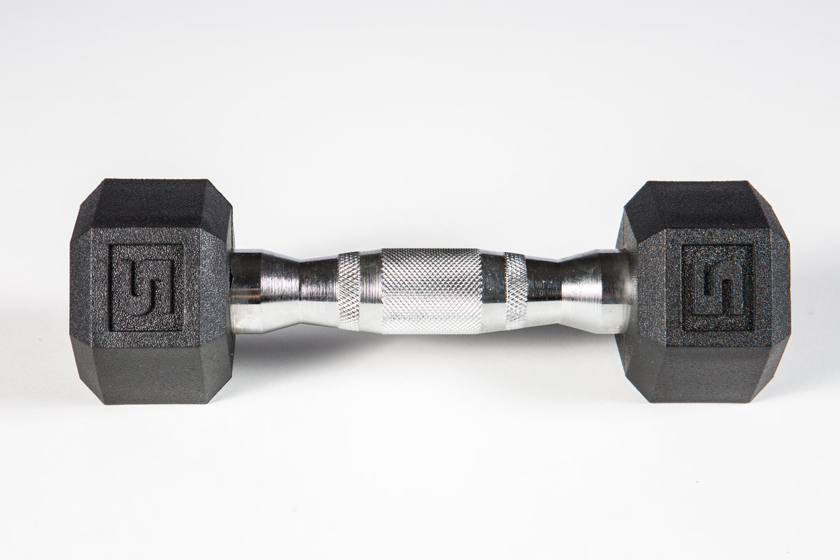 York Barbell PVC Hex Dumbbell – Chrome Ergo Handle-1