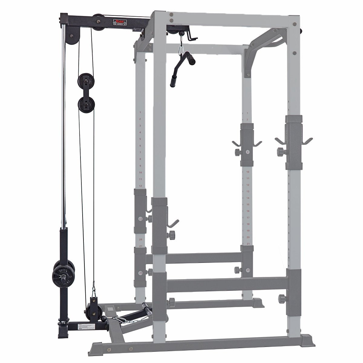 York Barbell FTS Hi / Low Pulley Option for Power Cage (with weight carriage)-2