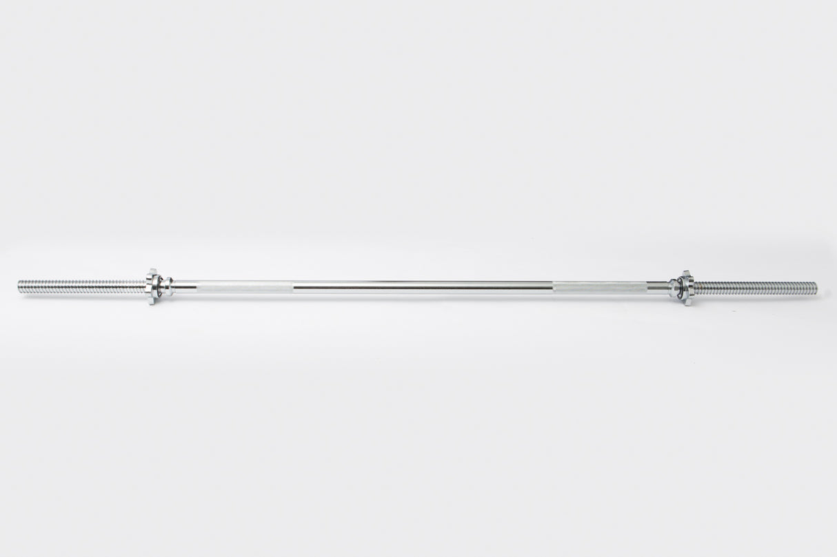 York Barbell Chrome Spin-Lock Weight Bar w/ Spin-Lock Collars-2