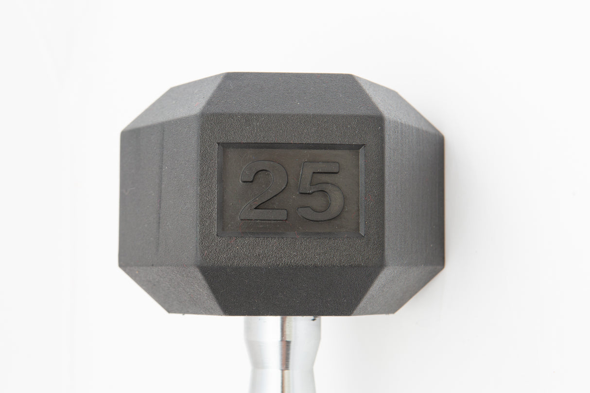 York Barbell Rubber Hex Dumbbell-3