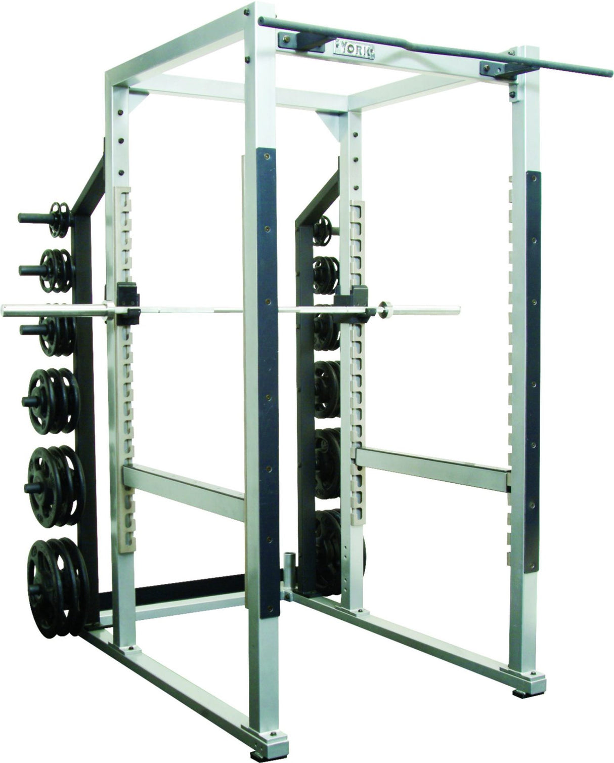 York Barbell STS Power Rack w/ Hook Plates-4