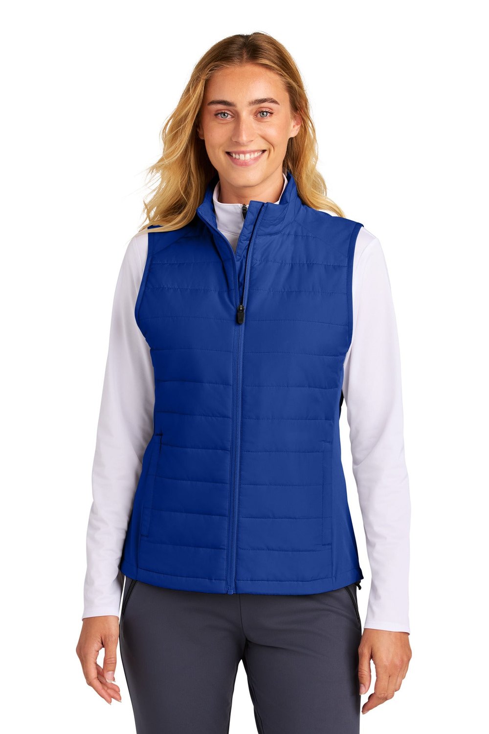 Sport-Tek Women's Teknical Hybrid Vest LST941 Womens Apparel Jackets & Vests