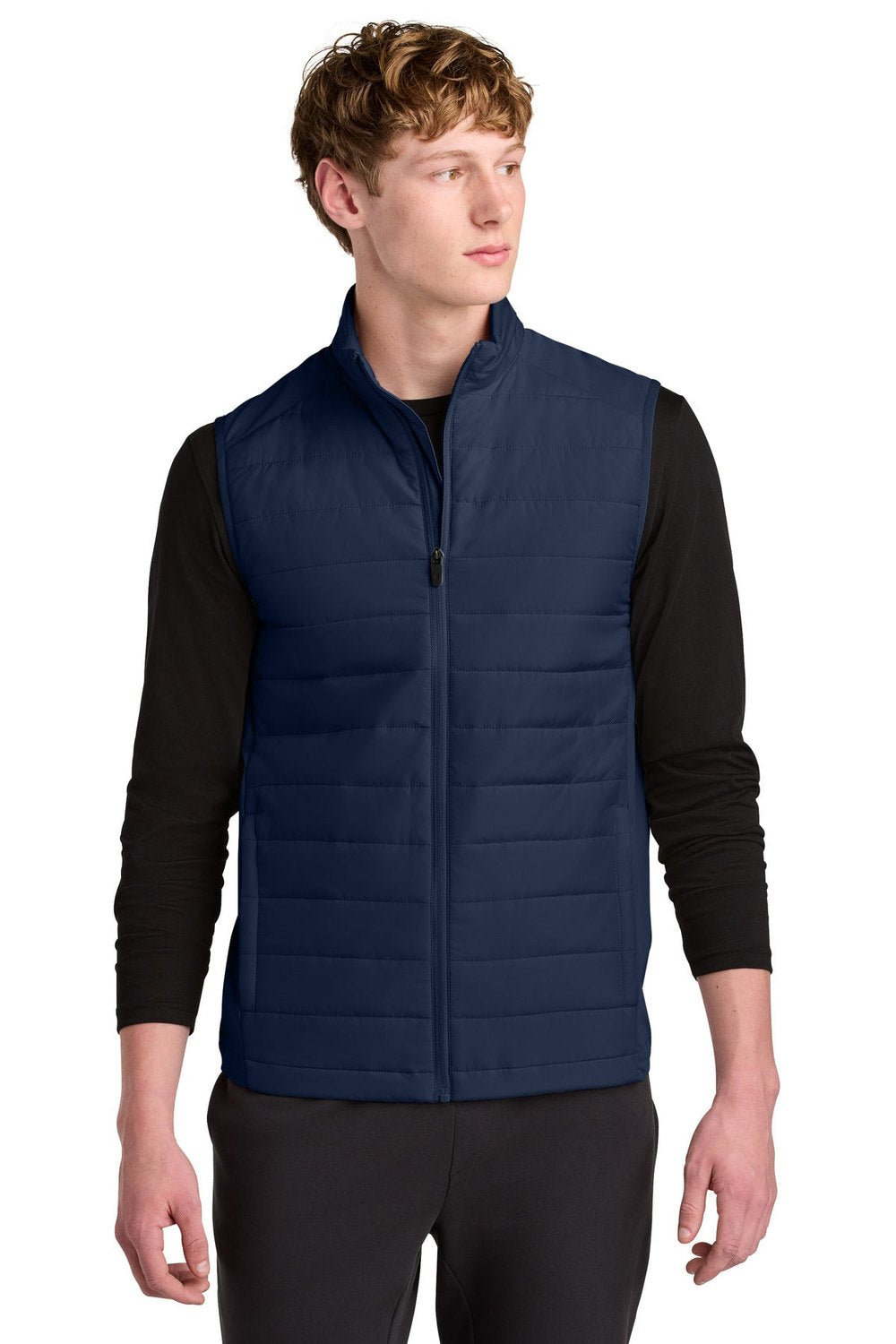 Sport-Tek Men's Teknical Hybrid Vest ST941 Mens Apparel Jackets & Vests