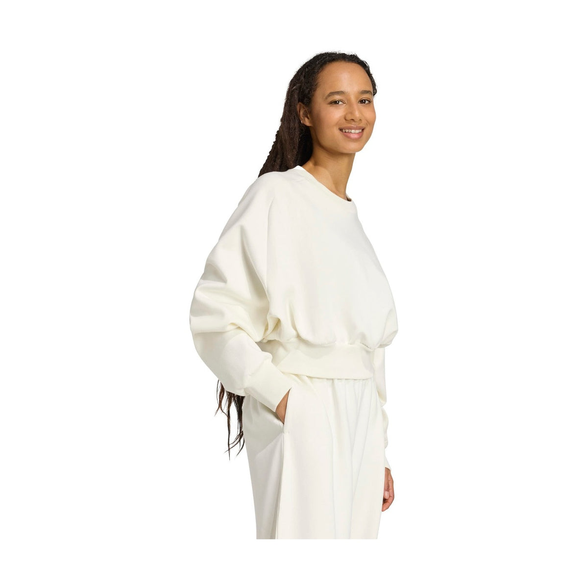 adidas Women's Soft Lux Crew Sweatshirt-4