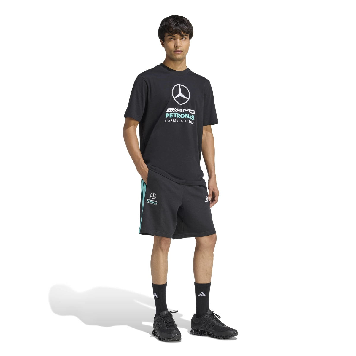 adidas Men's Mercedes-Amg Petronas Formula 1 Team Dna Short-4