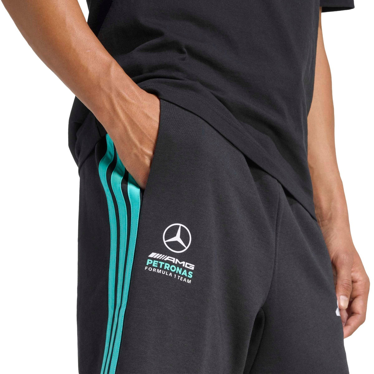 adidas Men's Mercedes-Amg Petronas Formula 1 Team Dna Short-6