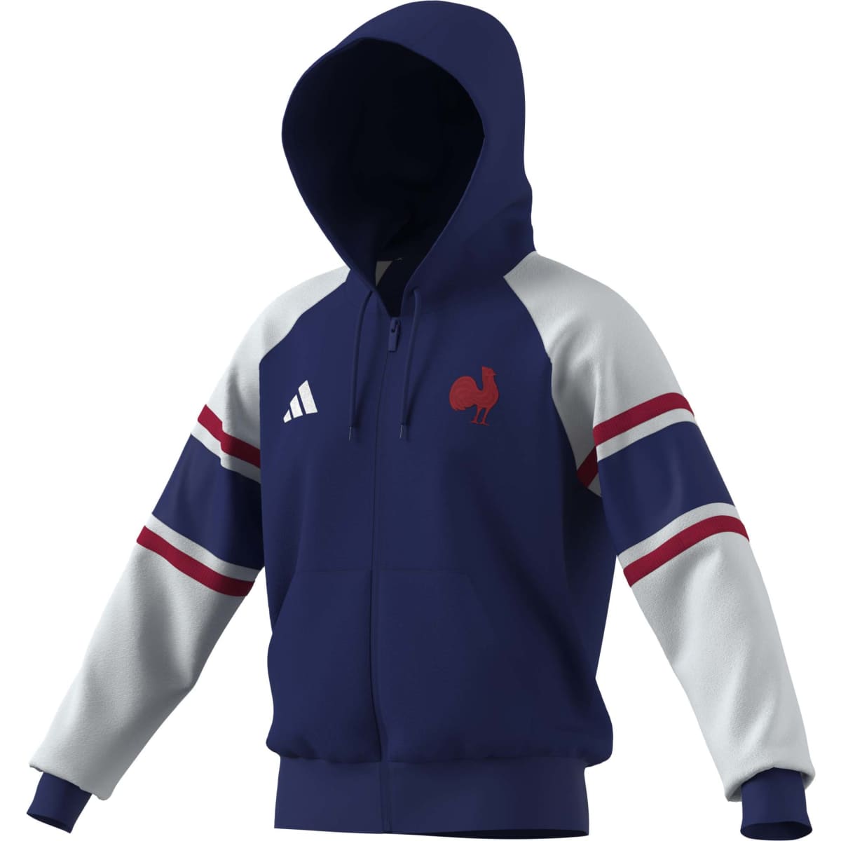adidas Men's France Rugby Travel Full Zip Hoody-1