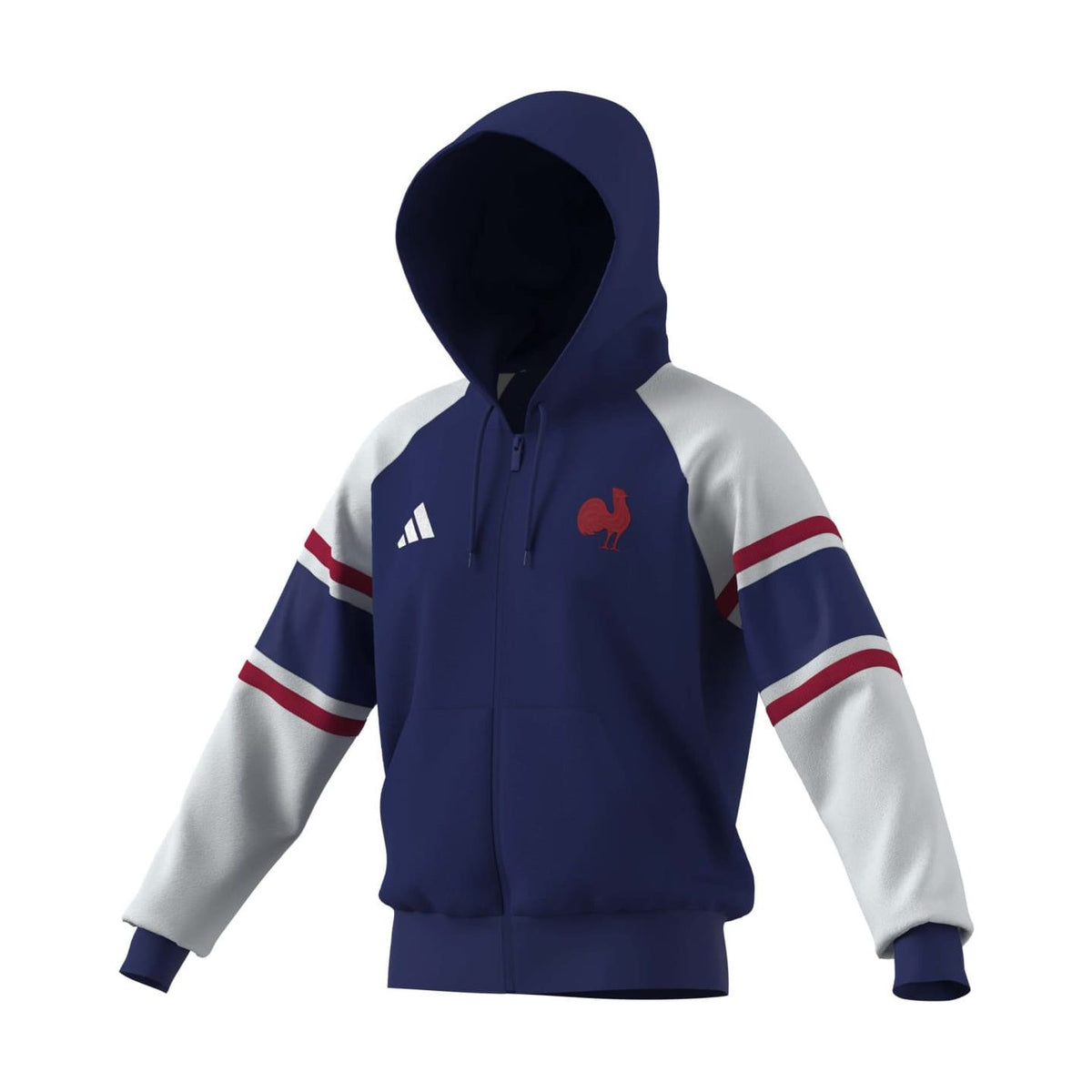 adidas Men's France Rugby Travel Full Zip Hoody-1
