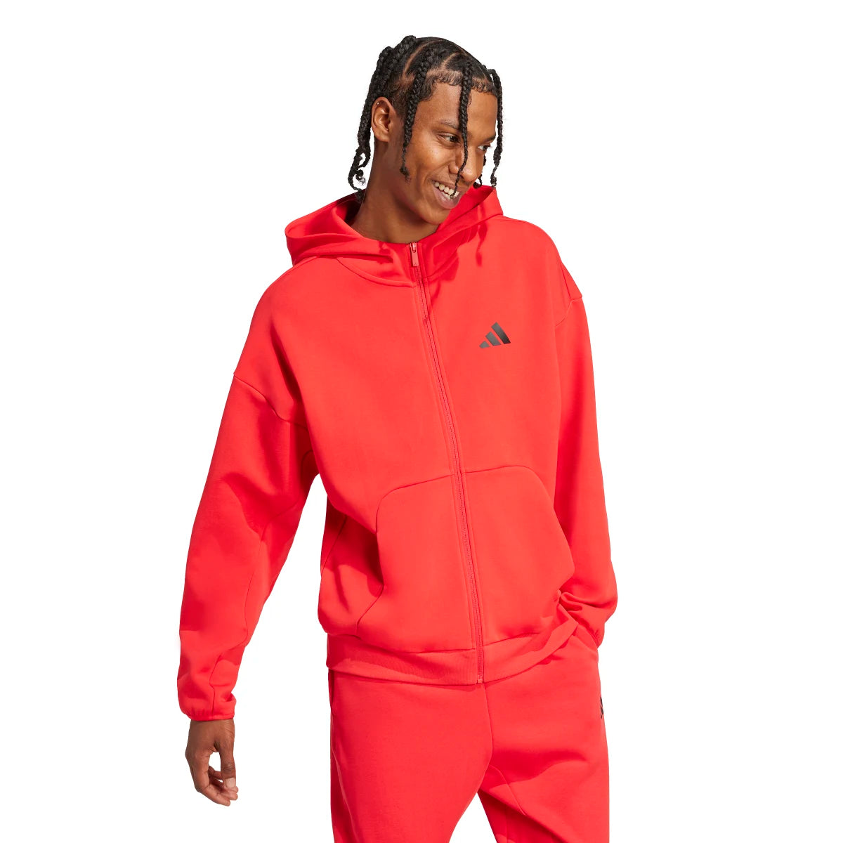 adidas Men's Future Icons Full-Zip Hoodie Mens Apparel Sweatshirts & Fleece