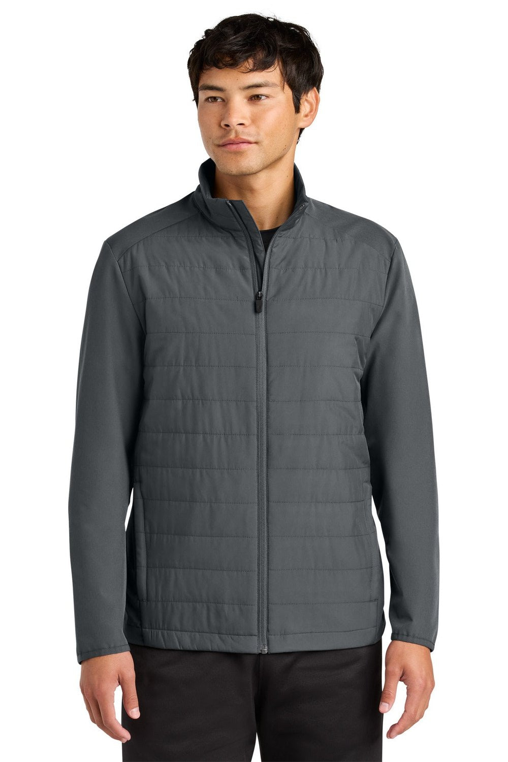 Sport-Tek Men's Teknical Hybrid Jacket ST940 Mens Apparel Jackets & Vests